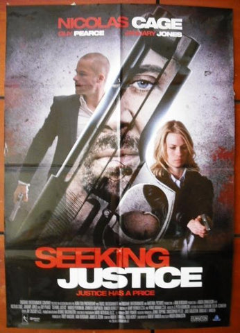 Seeking Justice {Nicolas Cage} INT. Original. SS 40"x27" Movie Poster 2011
