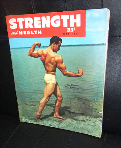 Strength and Health Tex Khoury Bodybuilding Magazine 1953