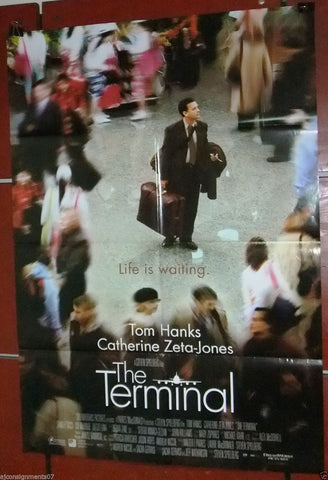 THE TERMINAL {TOM HANKS} 40x27" Original Int. Movie Poster 2000s