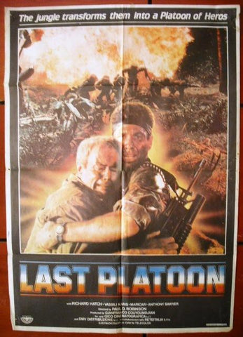 Last Platoon {Richard Hatch} Original Lebanese Movie Poster 80s