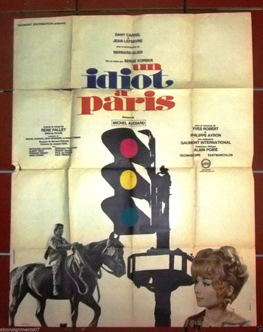 Un Idiot A Paris {Jean Lefebvre} 47"x63" French Movie Poster 60s