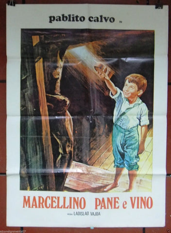 MARCELLINO PANE E VINO (PABLITO CALVO) 39x27" Org. Lebanese Movie Poster 70s