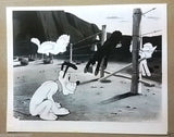 (Set of 14) Mickey Mouse, Donald Duck & Others Disney Org Movie B&W Stills R80s?
