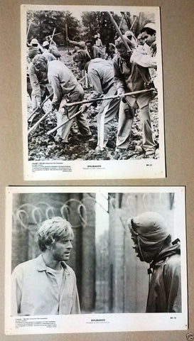 (Set of 4) BRUBAKER (ROBERT REDFORD) Org. Movie B&W Photos Stills 80s