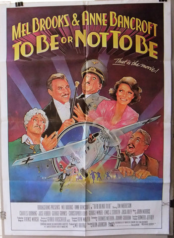 TO BE OR NOT TO BE (Mel Brooks) 39x27" Original Lebanese Movie Poster 80s