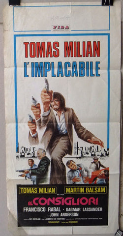 il Consigliere (Tomas Milian) Italian Film Locandina Poster 70s