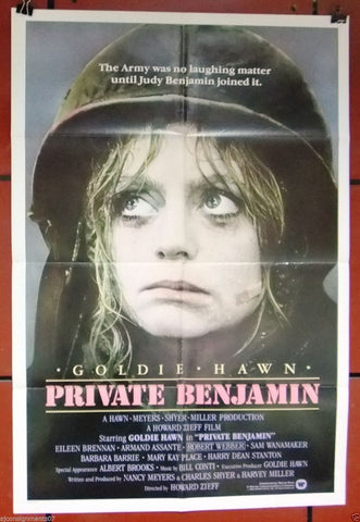 Private Benjamin {Goldie Hawn} 27"x41" Original Movie Poster 80s