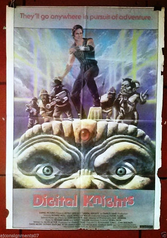 Digital Knights {Richard Moore} Original Lebanese Movie Poster 80s