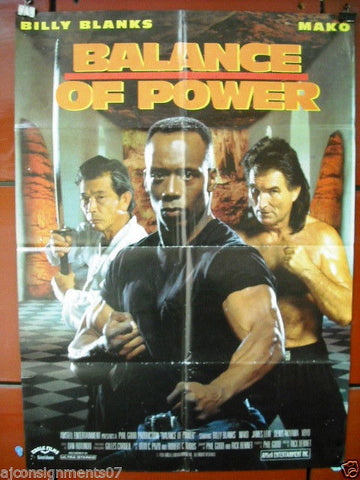 Balance of Power {Billy Blanks} Original Lebanese Movie Poster 90s