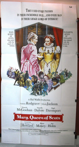 Mary, Queen Of Scots {Vanessa Redgrave} - 3sht Org 41"x81" Movie Poster 1970s