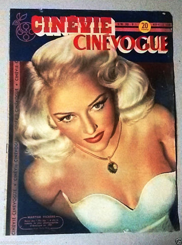 Cinevie CineVogue No. 1 (Martha Vickers) French Magazine 1947