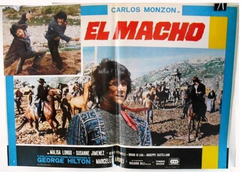 El Macho Carlos Monzón Style G Italian Movie Org Lobby Card 70s