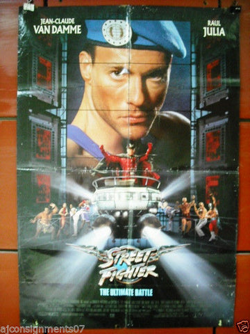 Street Fighter {Jean-Claude Van Damme} Original Int. C Style BD Movie Poster 90s