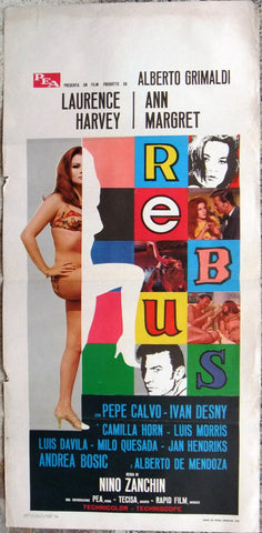 Rebus L. HARVEY Italian Film Locandina Poster 60s