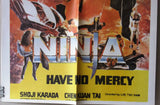 NINJAS HAVE NO MERCY {Shoji Karada} 27x20" Arabic Lebanese  Movie Poster 70s