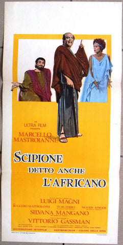 SCIPIONE DETTO ANCHE L'AFRICANO Italian Film Locandina Poster 70s