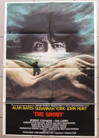 The Shout Alan Bates Original British UK 40"x27" Movie Poster 70s