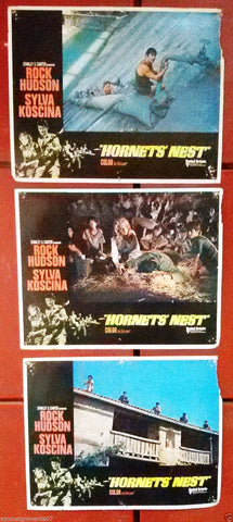 {Set of 7} Hornet's Nest (Rock Hudson) Original  Lobby Cards 70s