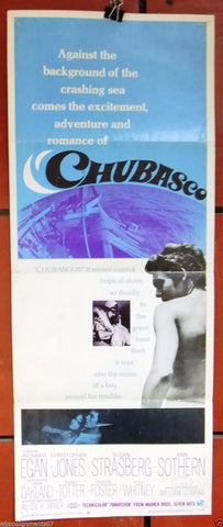 Chubasco (Richard Egan) 36x14" Insert Original Movie Poster 60s