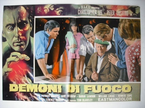 Demoni di Fuoco Italian Movie Lobby Card Fotobusta Style F 60s