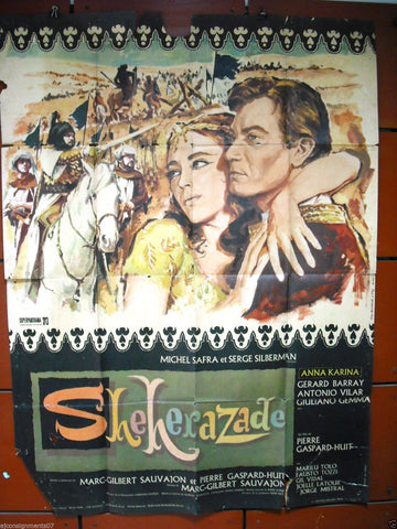 Sheherazade {Anna Karina} 47"x63" French Movie Poster 60s