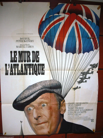 MUR DE L'ATLANTIQUE {Peter McENERY} 47"x63" French B Movie Poster 70s