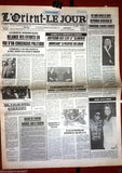 Lot (2) L'Orient-Le Jour {Michael Jackson} Lebanese French Newspaper 1984
