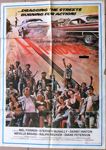 HI-RIDERS (MEL FERRER) Original Lebanese Movie Poster 80s