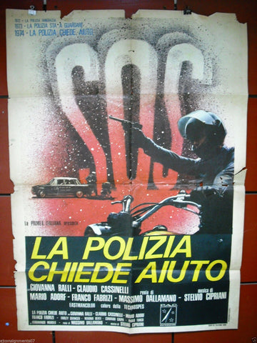 La Polizia Chiede Aiuto (Giovanna Ralli) Italian 2F Movie Poster 1970s