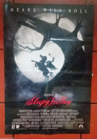 Sleepy Hollow (JOHNNY DEPP) DB Folded Original Movie Poster 2000s