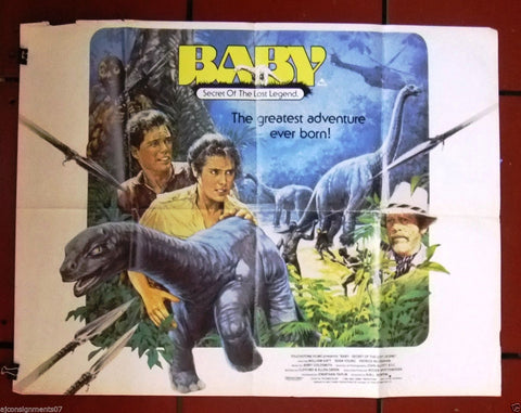 BABY : SECRET OF THE LOST LEGEND Quad British Original Movie Poster 80s