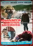 (Lot of 4) QUANTO COSTA MORIRE {ANDREA GIORDANA} Italian Movie Lobby Card 60s