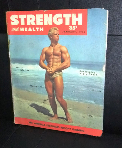 Strength and Health Henry Lenz Bodybuilding Magazine 1-1953