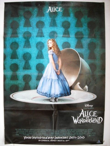 Alice in Wonderland Original Int. Style 40"x27" Movie Poster 2010