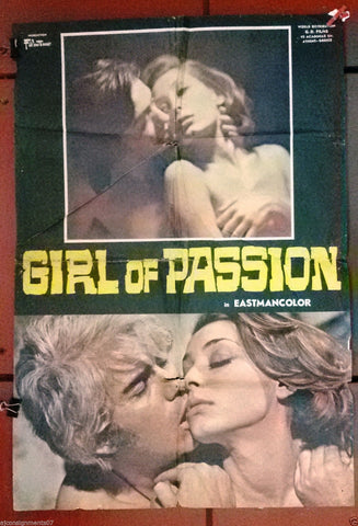 Girl of Passion Toula Galani Erotismos kai pathos Original Greek Film Poster 70s