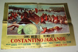 (Lot of 6) COSTANTINO IL GRANDE {Cornel Wilde} Italian Movie Lobby Card 60s