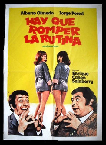 Hay Que Romper la Rutina Lebanese Original Movie Poster 70s