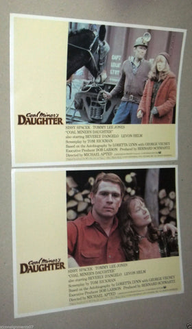 Set of 4} COAL MINERs DAUGHTER Tommy Lee Jones 11X14 USA Original LOBBY CARD 80s