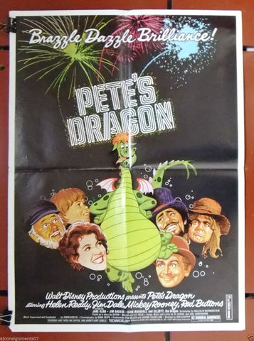 Pete's Dragon Disney 20x27" Lebanese Original Movie Poster 70s