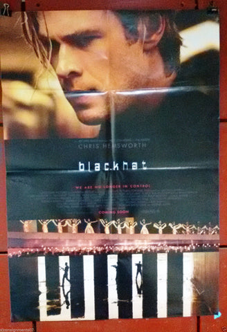 Black Hat {CHRIS HEMSWORTH} 40x27" Original Int. Movie Poster 2000s