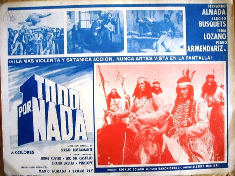 Todo Por Nada (Alberto Mariscal) Mexican Film Lobby Card 70s