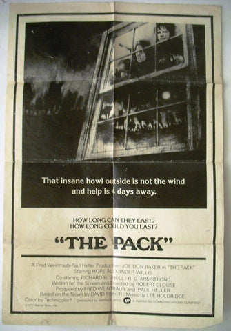 The Pack {Joe Don Baker} Vintage Good Original Movie Poster 70s