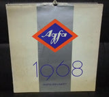 Agfa Vintage Calendar Arabic Incomplete Printed in Germany 1968