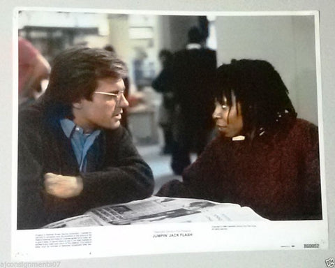 (SET OF 5) JUMPIN JACK FLASH ORIGINAL {WHOOPEE GOLBERG} 11X14 LOBBY CARD 1986