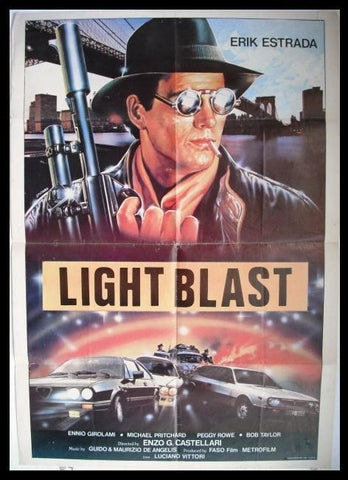 Light Blast Original Lebanese Movie Poster 80s