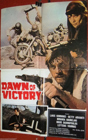 Dawn of Victory (Lakis Komninos) Original Lebanese Movie Poster 70s