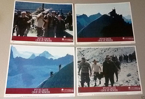 (Set of 4) Five Days One Summer (SEAN CONNERY) 11X14" Org. Movie LOBBY CARD 80s