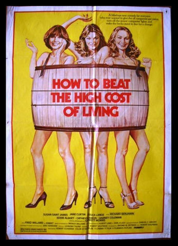 How To Beat The High Cost Of Living {Jane Curtin } Lebanese Film Poster 80s