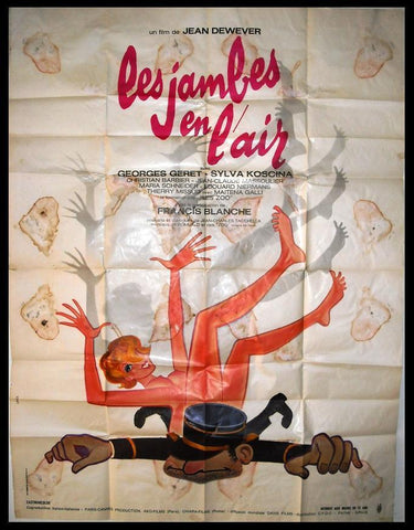 Les Jambes En L'air {Georges Geret} 47"x63" French Movie Poster 1971