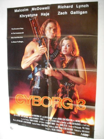Cyborg 3 "Richard Lynch" Lebanese Original Movie Poster 90s